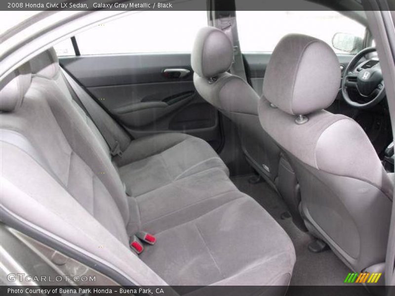  2008 Civic LX Sedan Black Interior