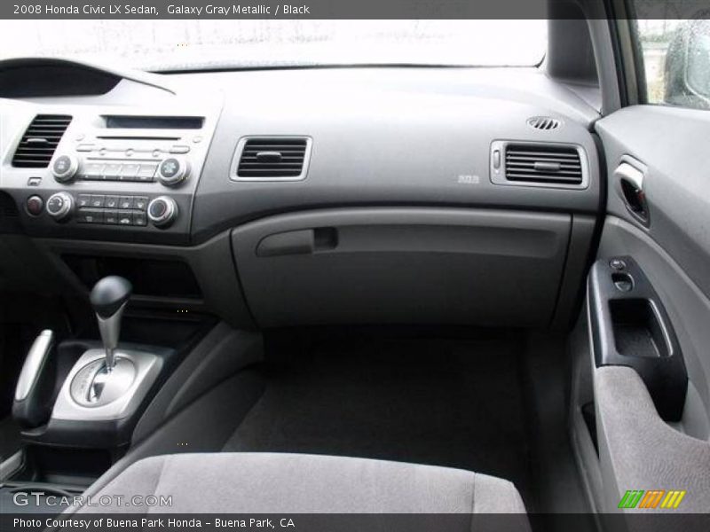 Galaxy Gray Metallic / Black 2008 Honda Civic LX Sedan
