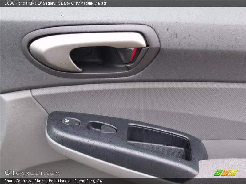 Galaxy Gray Metallic / Black 2008 Honda Civic LX Sedan