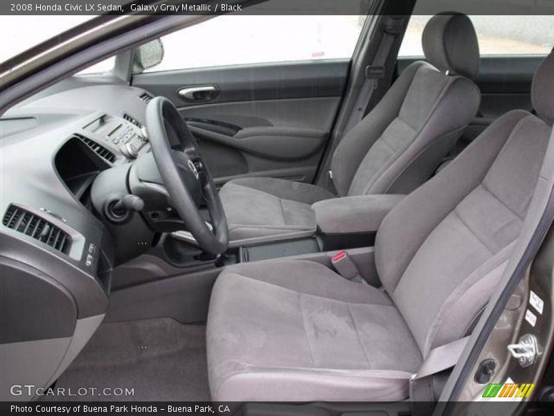  2008 Civic LX Sedan Black Interior