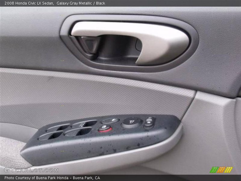 Galaxy Gray Metallic / Black 2008 Honda Civic LX Sedan