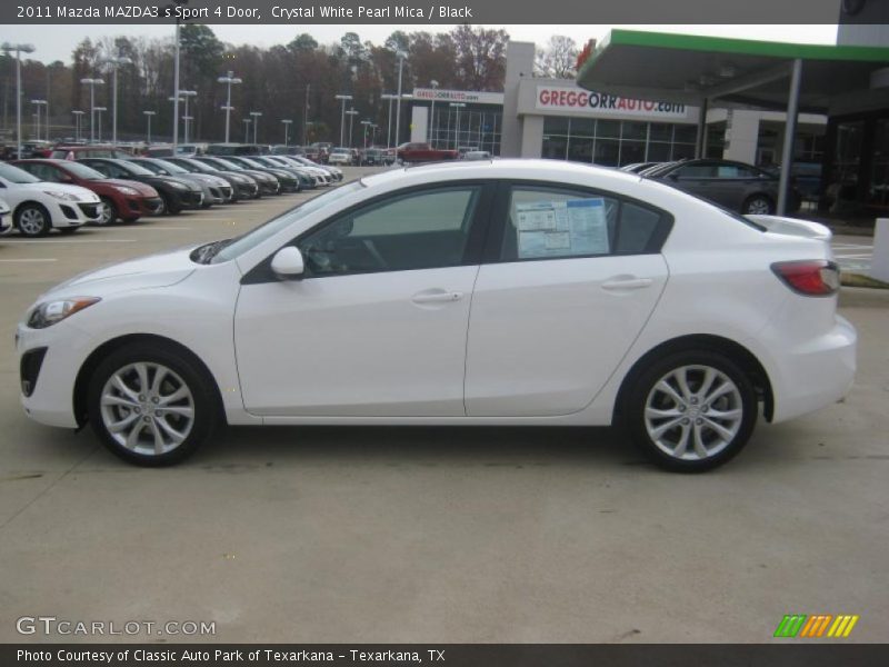 Crystal White Pearl Mica / Black 2011 Mazda MAZDA3 s Sport 4 Door