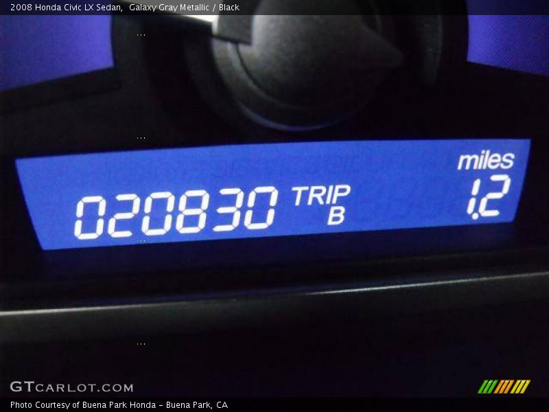 Galaxy Gray Metallic / Black 2008 Honda Civic LX Sedan