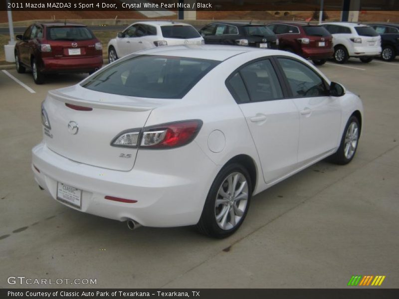 Crystal White Pearl Mica / Black 2011 Mazda MAZDA3 s Sport 4 Door
