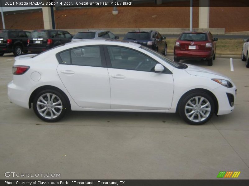 Crystal White Pearl Mica / Black 2011 Mazda MAZDA3 s Sport 4 Door