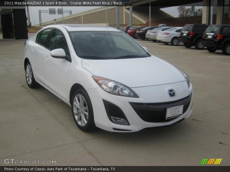 Crystal White Pearl Mica / Black 2011 Mazda MAZDA3 s Sport 4 Door