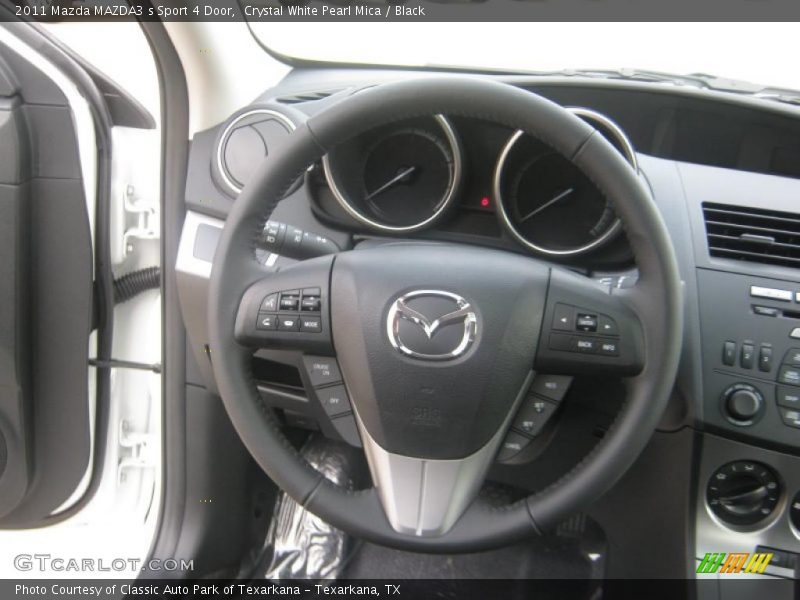 Crystal White Pearl Mica / Black 2011 Mazda MAZDA3 s Sport 4 Door