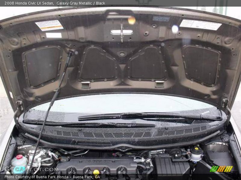 Galaxy Gray Metallic / Black 2008 Honda Civic LX Sedan
