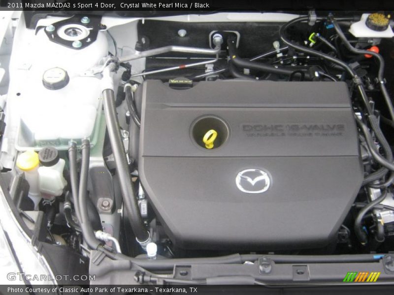Crystal White Pearl Mica / Black 2011 Mazda MAZDA3 s Sport 4 Door