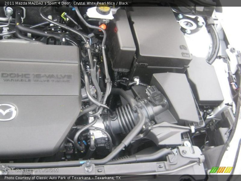 Crystal White Pearl Mica / Black 2011 Mazda MAZDA3 s Sport 4 Door