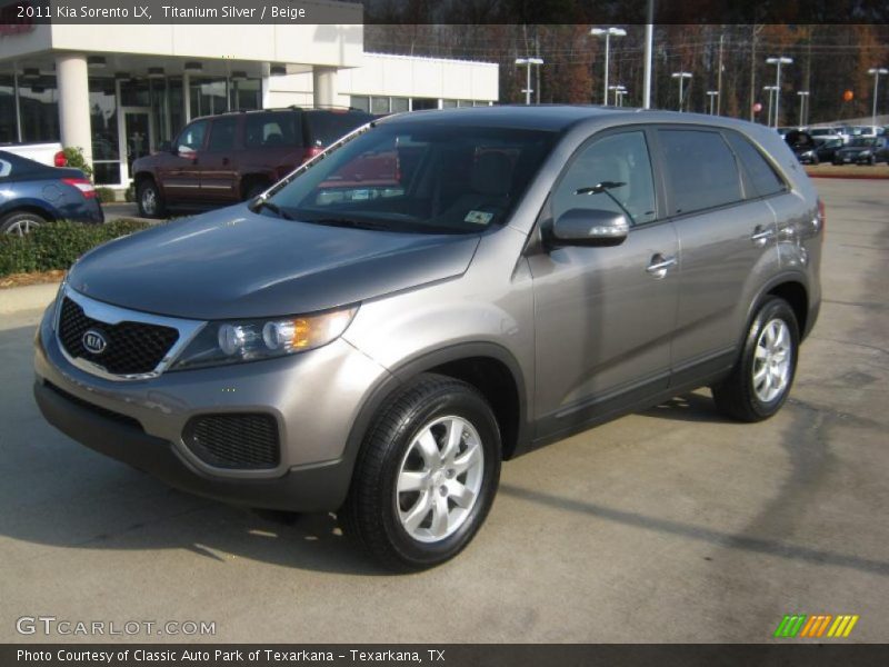 Titanium Silver / Beige 2011 Kia Sorento LX
