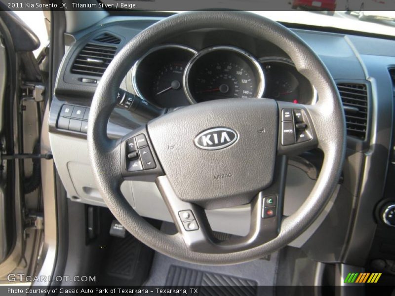 Titanium Silver / Beige 2011 Kia Sorento LX