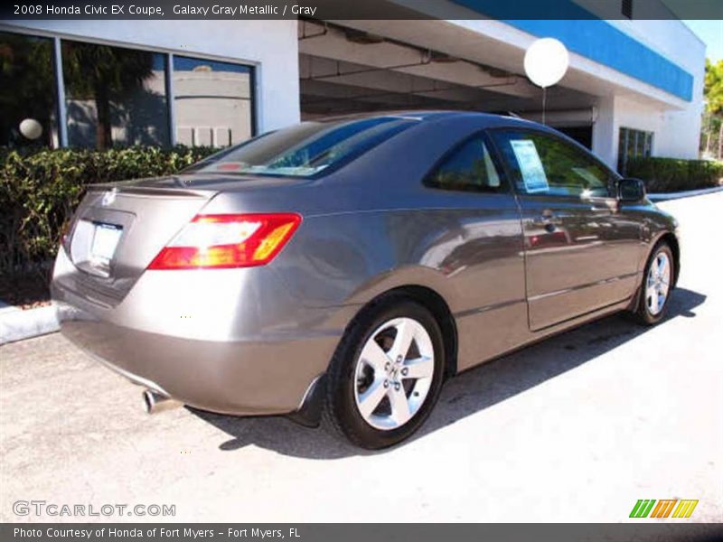 Galaxy Gray Metallic / Gray 2008 Honda Civic EX Coupe