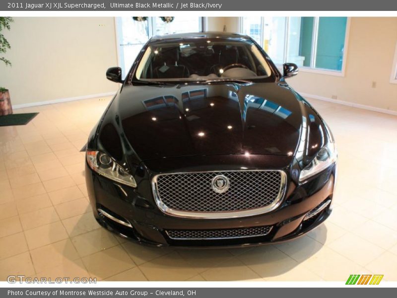 Ultimate Black Metallic / Jet Black/Ivory 2011 Jaguar XJ XJL Supercharged
