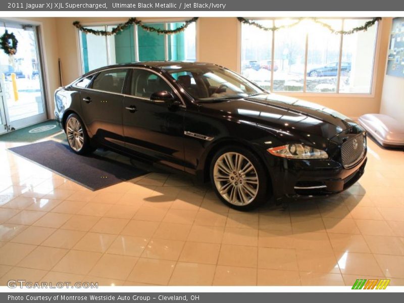 Ultimate Black Metallic / Jet Black/Ivory 2011 Jaguar XJ XJL Supercharged