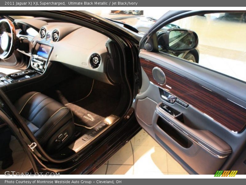 Ultimate Black Metallic / Jet Black/Ivory 2011 Jaguar XJ XJL Supercharged