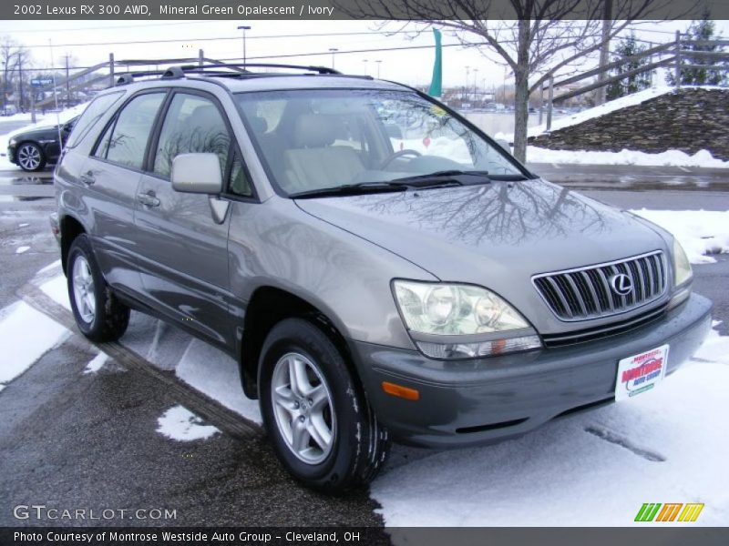 Mineral Green Opalescent / Ivory 2002 Lexus RX 300 AWD