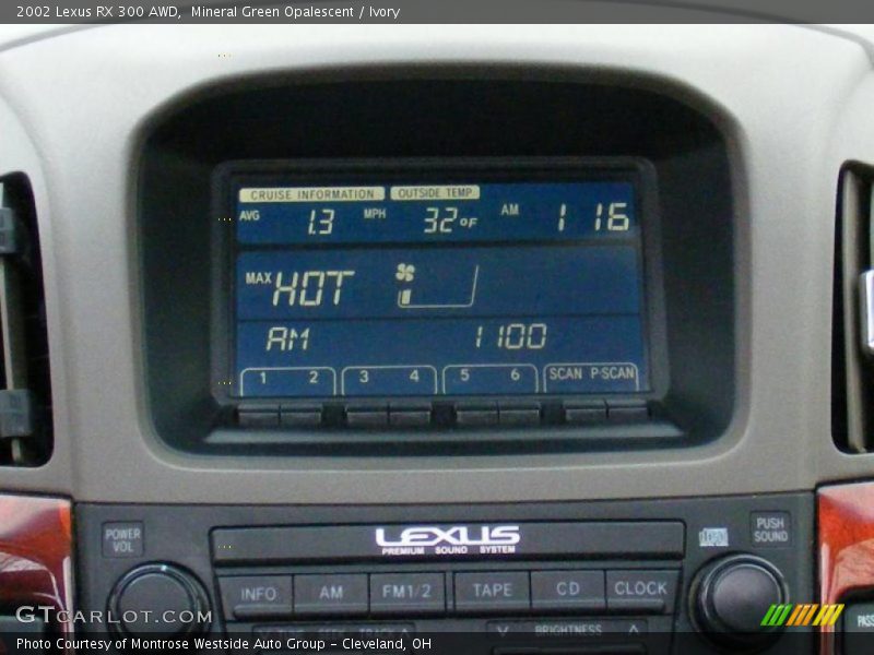 Mineral Green Opalescent / Ivory 2002 Lexus RX 300 AWD