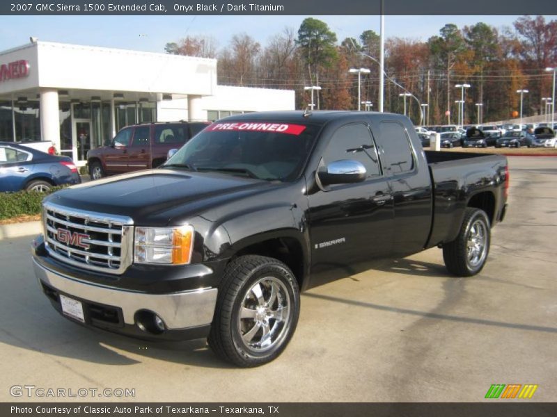 Onyx Black / Dark Titanium 2007 GMC Sierra 1500 Extended Cab