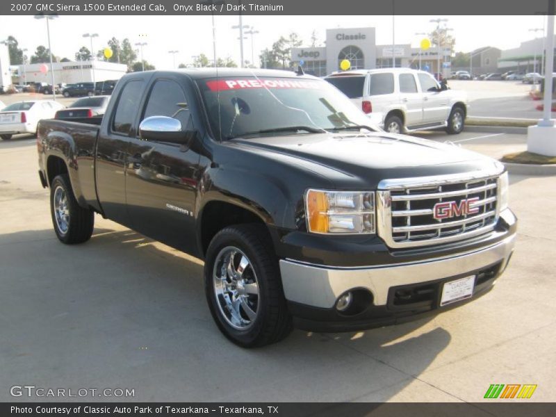 Onyx Black / Dark Titanium 2007 GMC Sierra 1500 Extended Cab