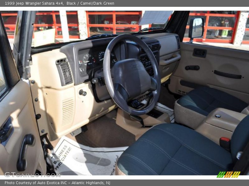 Black / Camel/Dark Green 1999 Jeep Wrangler Sahara 4x4