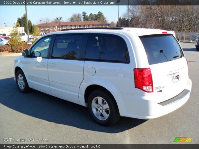 Stone White / Black/Light Graystone 2011 Dodge Grand Caravan Mainstreet