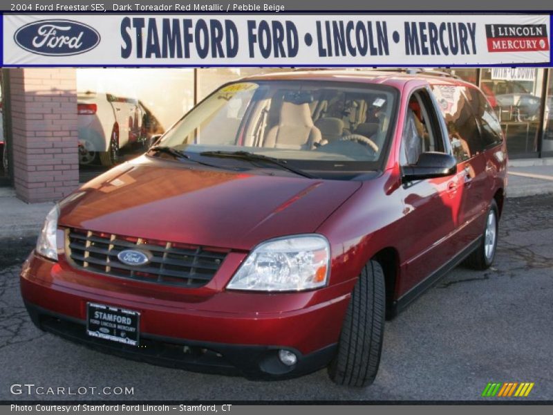 Dark Toreador Red Metallic / Pebble Beige 2004 Ford Freestar SES