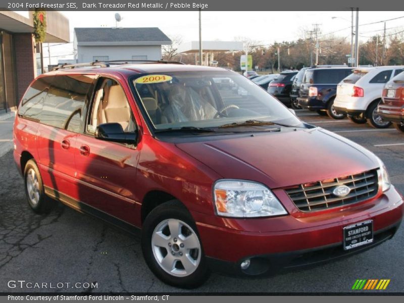 Dark Toreador Red Metallic / Pebble Beige 2004 Ford Freestar SES