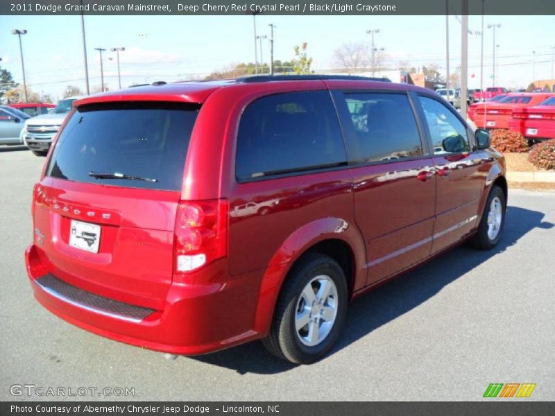 Deep Cherry Red Crystal Pearl / Black/Light Graystone 2011 Dodge Grand Caravan Mainstreet