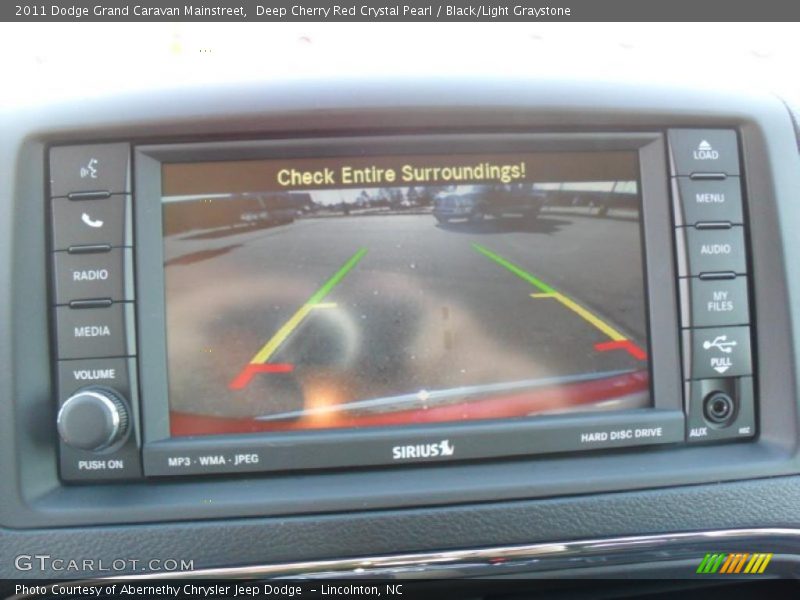 Deep Cherry Red Crystal Pearl / Black/Light Graystone 2011 Dodge Grand Caravan Mainstreet
