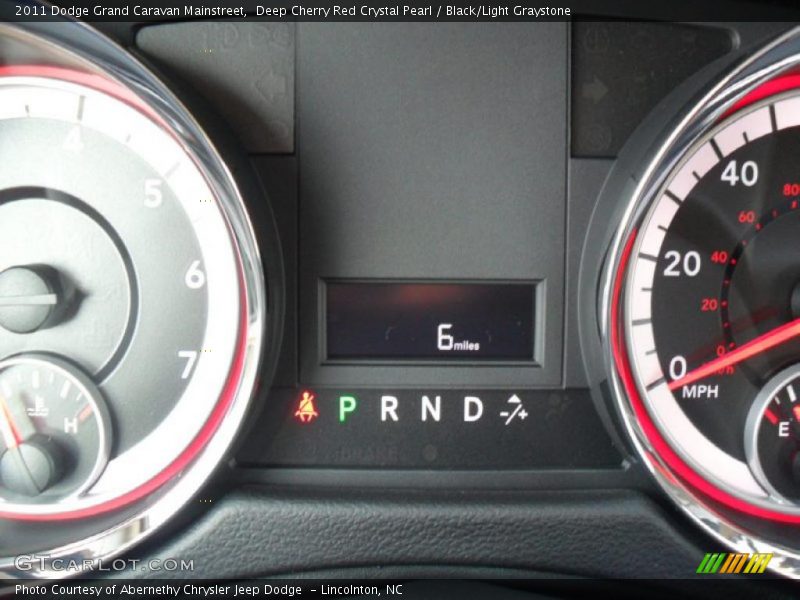 Deep Cherry Red Crystal Pearl / Black/Light Graystone 2011 Dodge Grand Caravan Mainstreet