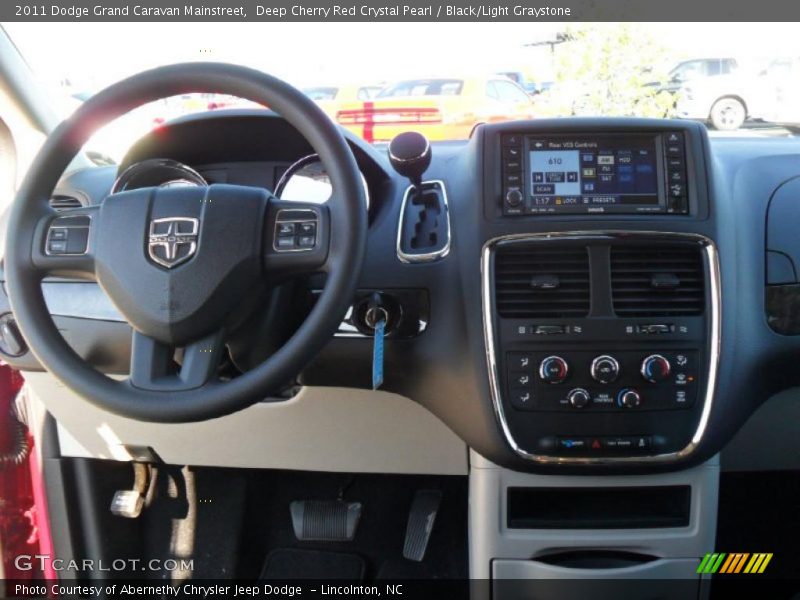 Deep Cherry Red Crystal Pearl / Black/Light Graystone 2011 Dodge Grand Caravan Mainstreet