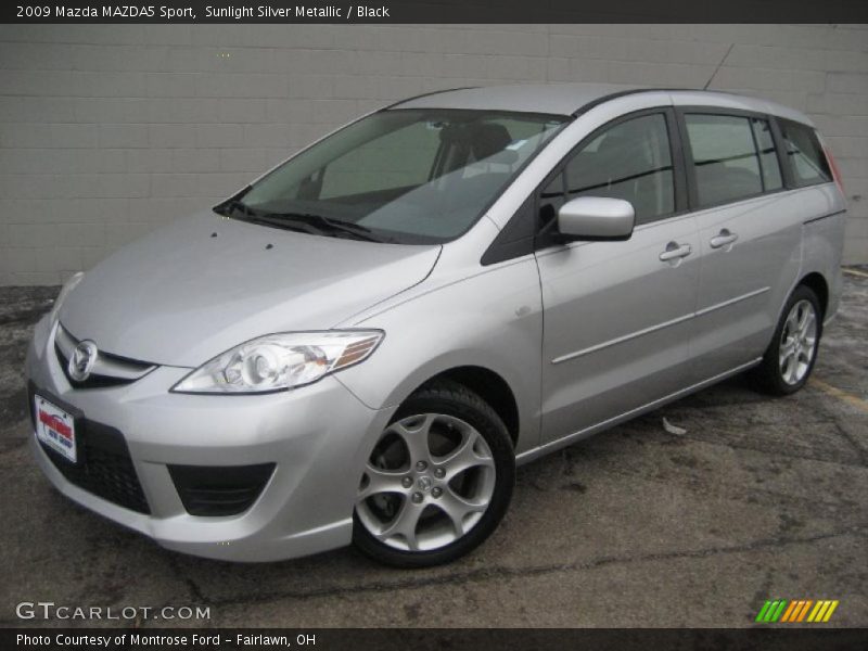 Sunlight Silver Metallic / Black 2009 Mazda MAZDA5 Sport