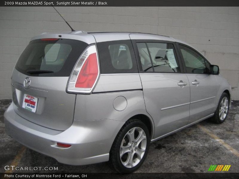 Sunlight Silver Metallic / Black 2009 Mazda MAZDA5 Sport