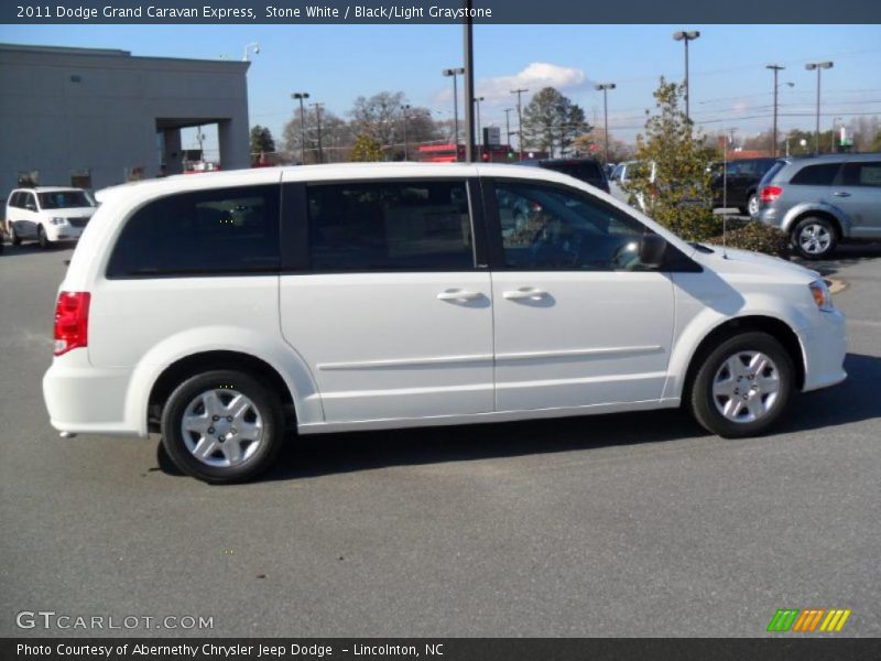 Stone White / Black/Light Graystone 2011 Dodge Grand Caravan Express