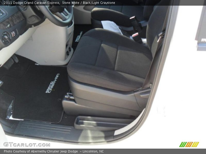 Stone White / Black/Light Graystone 2011 Dodge Grand Caravan Express