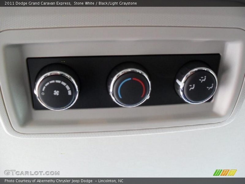 Stone White / Black/Light Graystone 2011 Dodge Grand Caravan Express