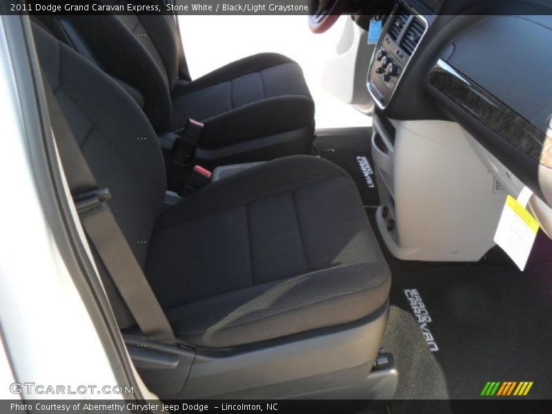 Stone White / Black/Light Graystone 2011 Dodge Grand Caravan Express