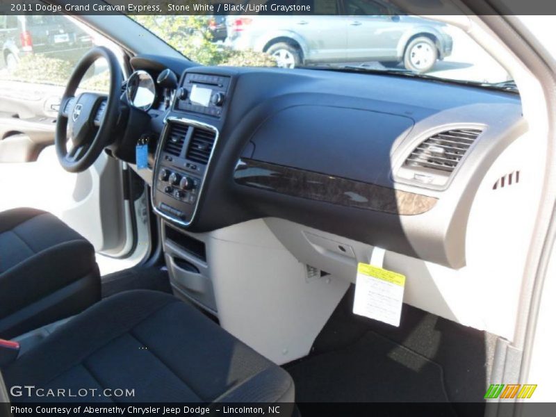 Stone White / Black/Light Graystone 2011 Dodge Grand Caravan Express