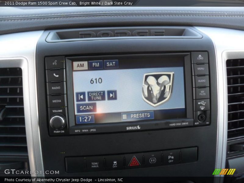 Bright White / Dark Slate Gray 2011 Dodge Ram 1500 Sport Crew Cab
