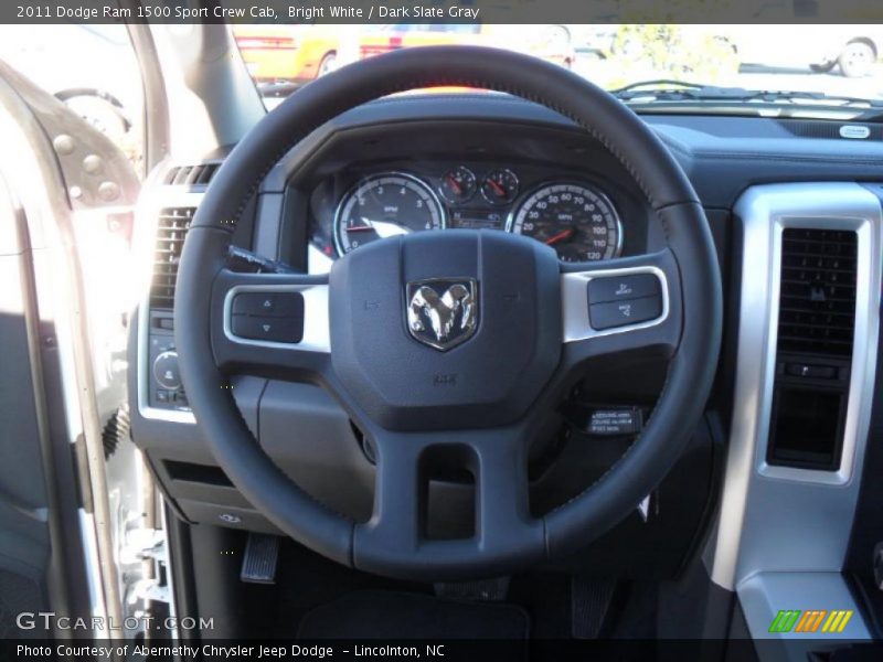 Bright White / Dark Slate Gray 2011 Dodge Ram 1500 Sport Crew Cab