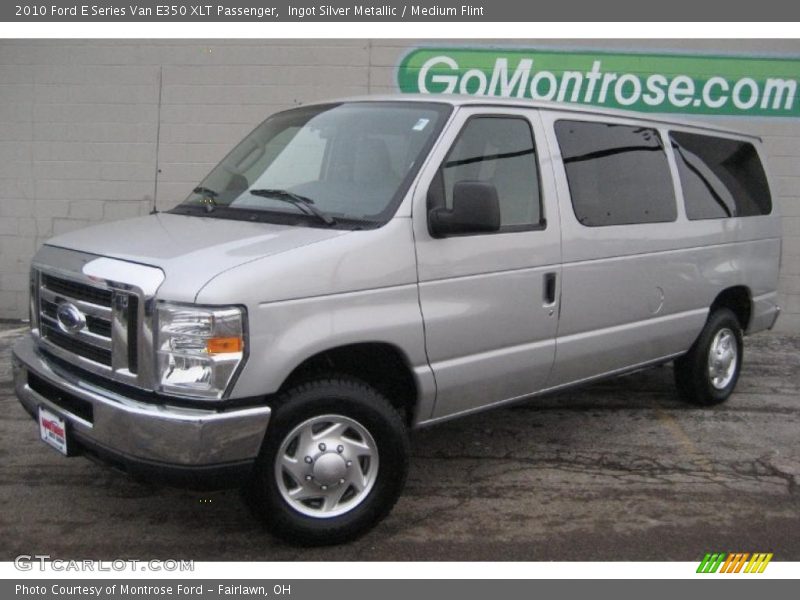 Ingot Silver Metallic / Medium Flint 2010 Ford E Series Van E350 XLT Passenger