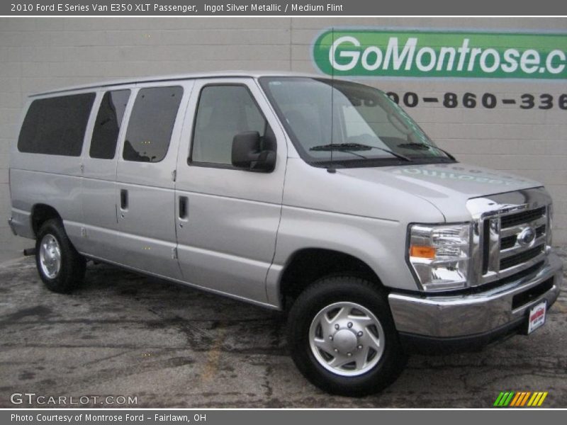 Ingot Silver Metallic / Medium Flint 2010 Ford E Series Van E350 XLT Passenger