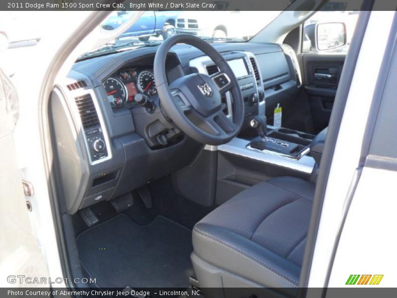 Bright White / Dark Slate Gray 2011 Dodge Ram 1500 Sport Crew Cab
