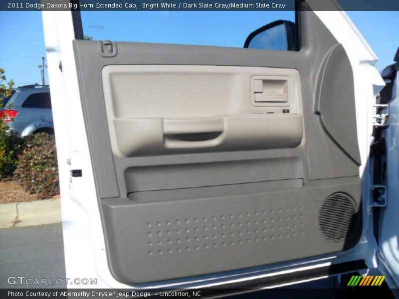 Bright White / Dark Slate Gray/Medium Slate Gray 2011 Dodge Dakota Big Horn Extended Cab