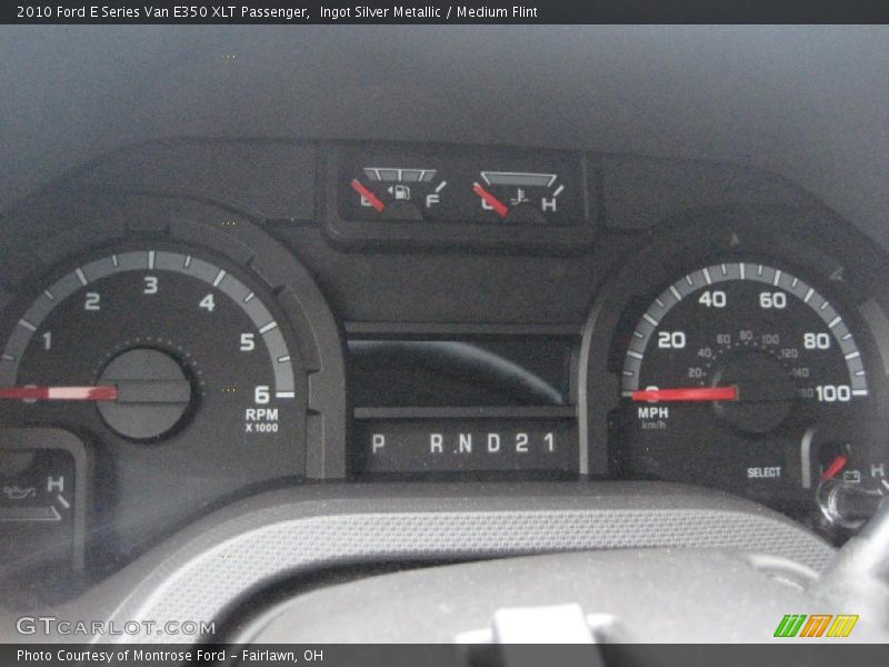 Ingot Silver Metallic / Medium Flint 2010 Ford E Series Van E350 XLT Passenger