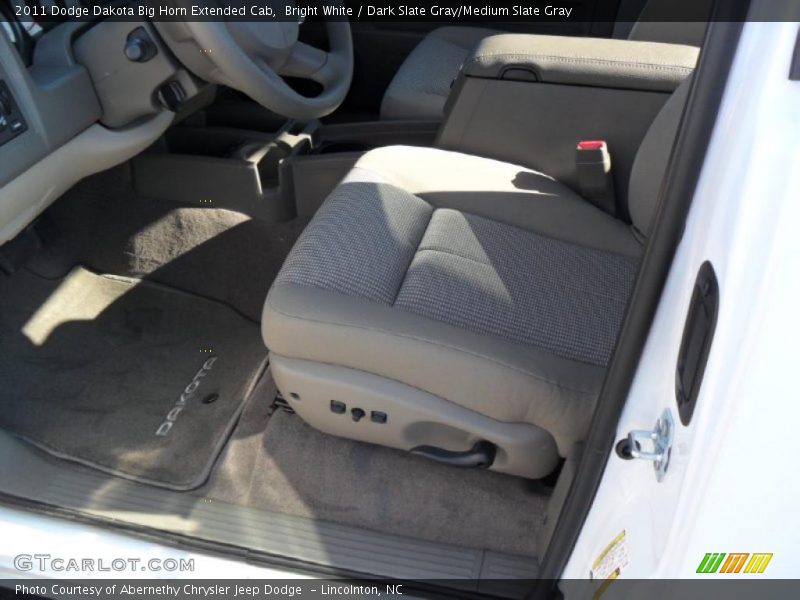 Bright White / Dark Slate Gray/Medium Slate Gray 2011 Dodge Dakota Big Horn Extended Cab