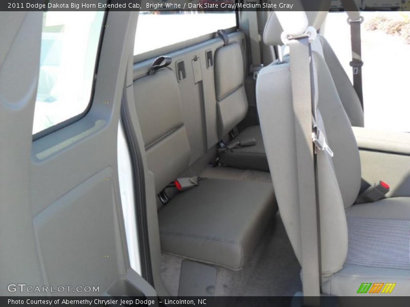 Bright White / Dark Slate Gray/Medium Slate Gray 2011 Dodge Dakota Big Horn Extended Cab