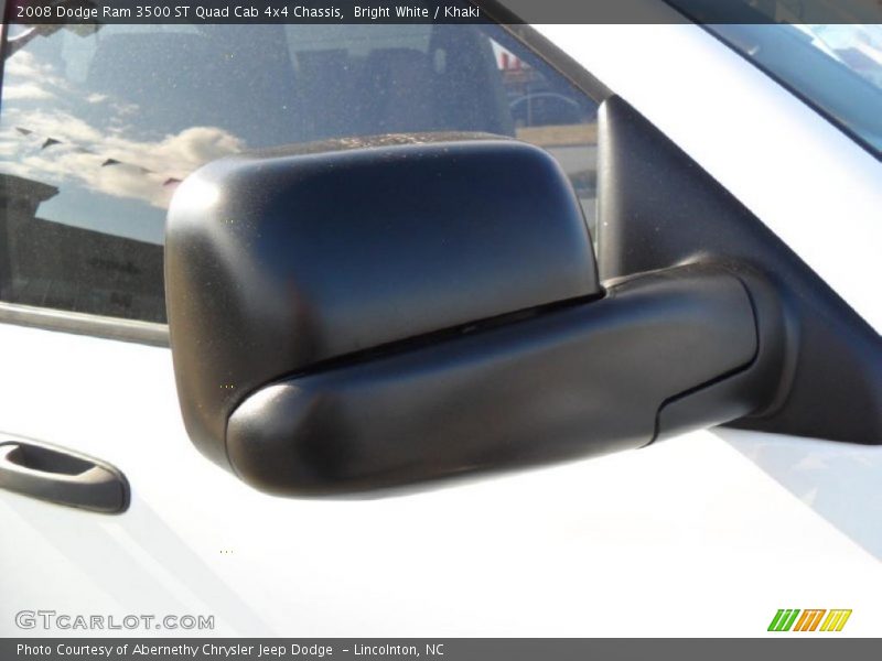 Bright White / Khaki 2008 Dodge Ram 3500 ST Quad Cab 4x4 Chassis