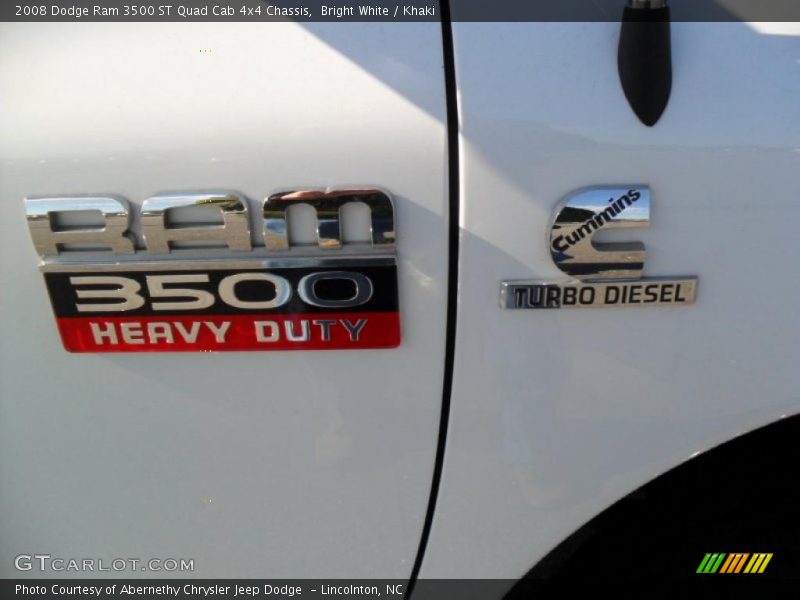  2008 Ram 3500 ST Quad Cab 4x4 Chassis Logo